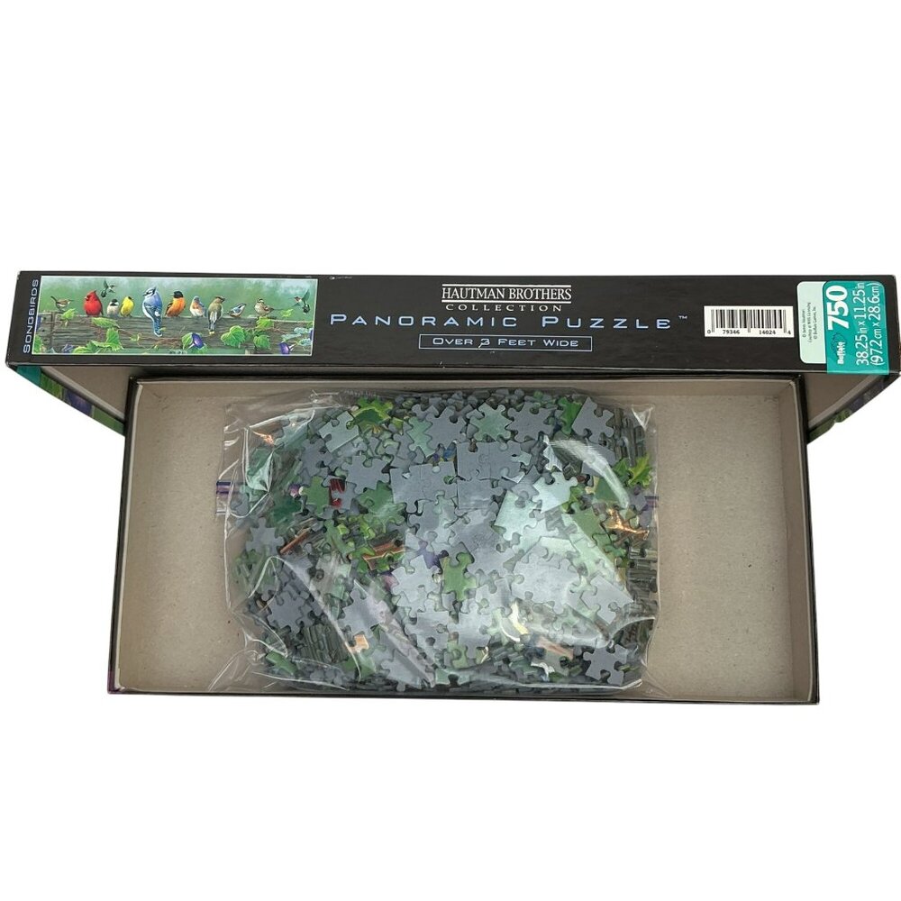 Songbirds Panoramic Puzzle 750 Pieces By Hautman Brothers Buffalo Games 38.25"x1 - Picture 10 of 10